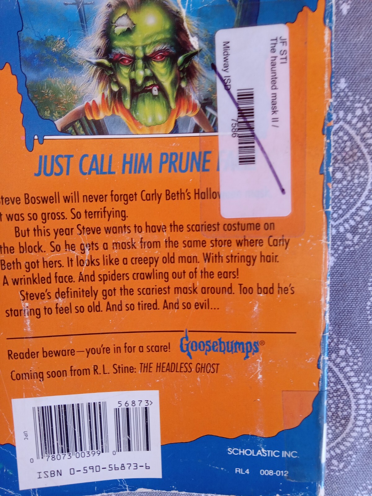 Goosebumps The Haunted Mask II Paperback By Stine, R.L. Pre-owned
