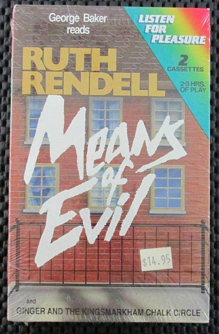 Means of Evil By Ruth Rendell Audio Book Cassette George Baker 057943625920. NEW