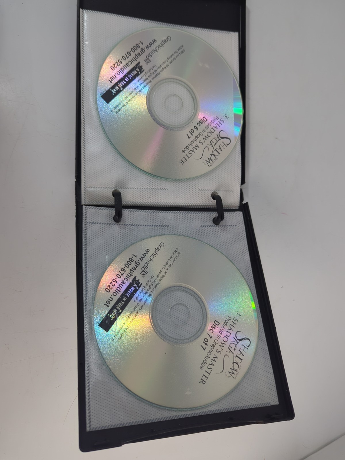 Jon Sprunk Shadow Saga Graphic Audio Books on CD Lot ~ #2 Lure & #3 Master