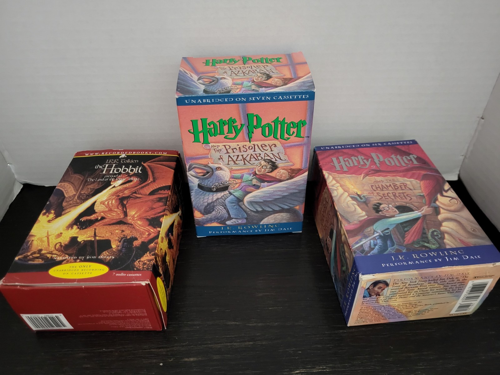 Tolkien Lot Of 3 Hobbit + Prisoner Of Azkaban + Chamber Of Secrets 20 CASSETTES