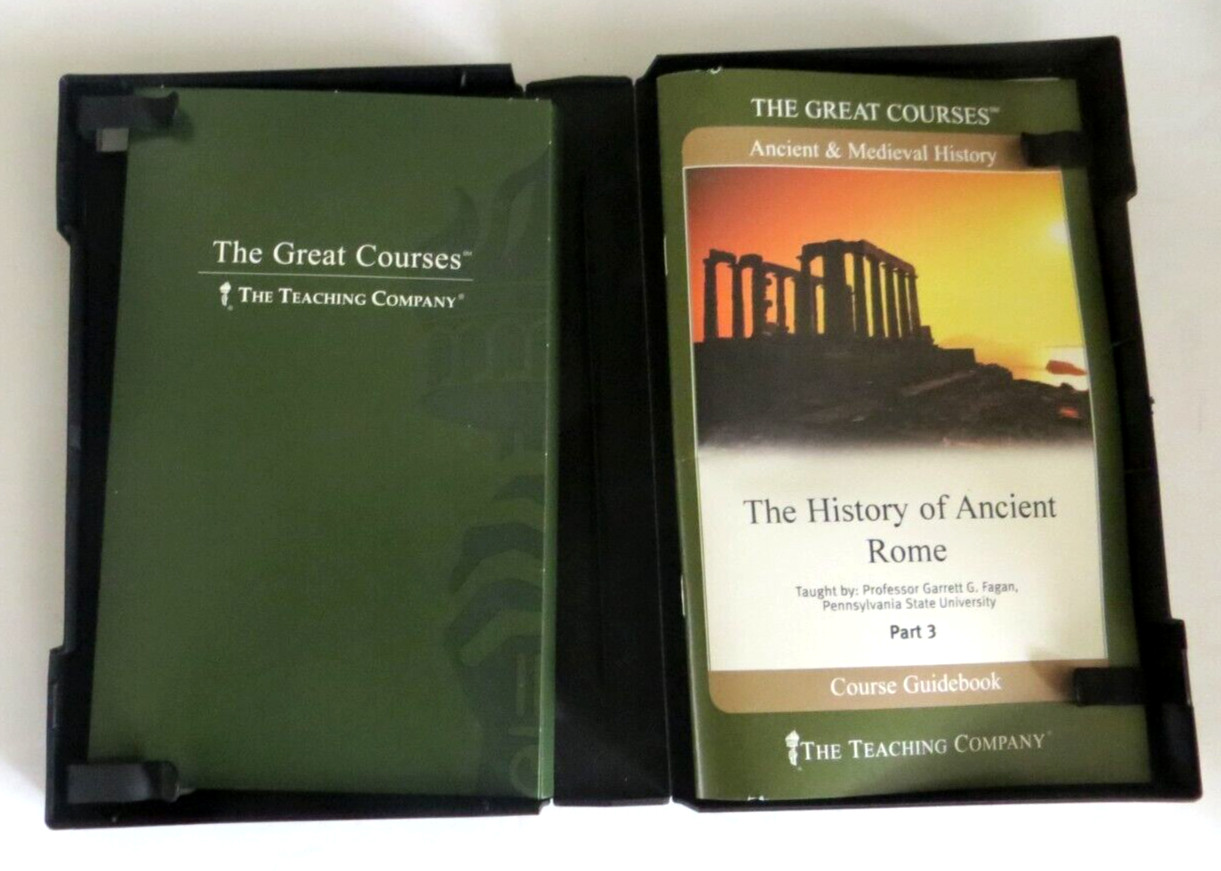 History of Ancient Rome Garrett Fagan 24 CDs & Guide Books Great Courses 4 vols