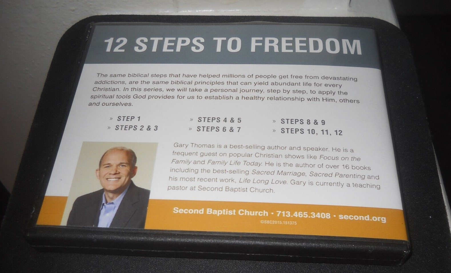12 Steps to Freedom 2015 Gary Thomas (6-CD Audiobook in Very Good Condition)