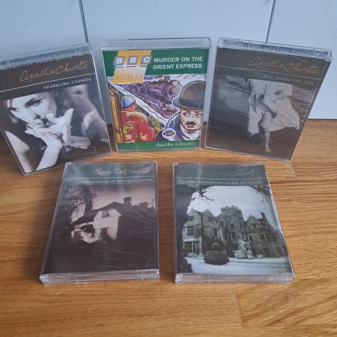 Agatha Christie Audio Cassette Collection Joblot. 4xnew Sealed 1x Used
