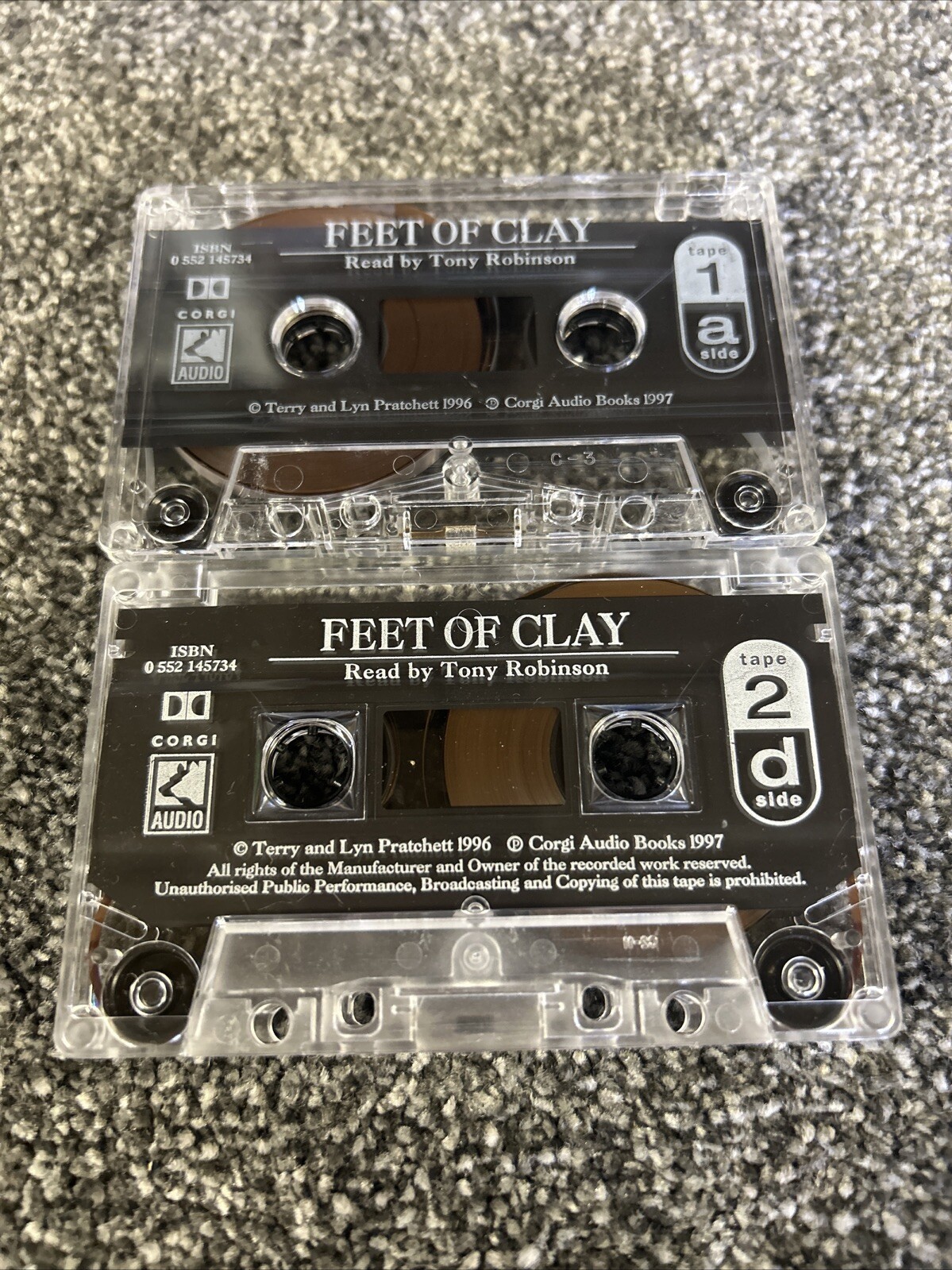 Terry Pratchett’s Feet Of Clay Audio Book On Cassette — Read By Tony Robinson