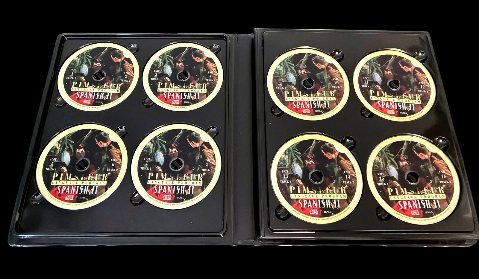 PIMSLEUR Language Program SPANISH Vols 1,2,3 Audio CDs x 48 total +Booklets