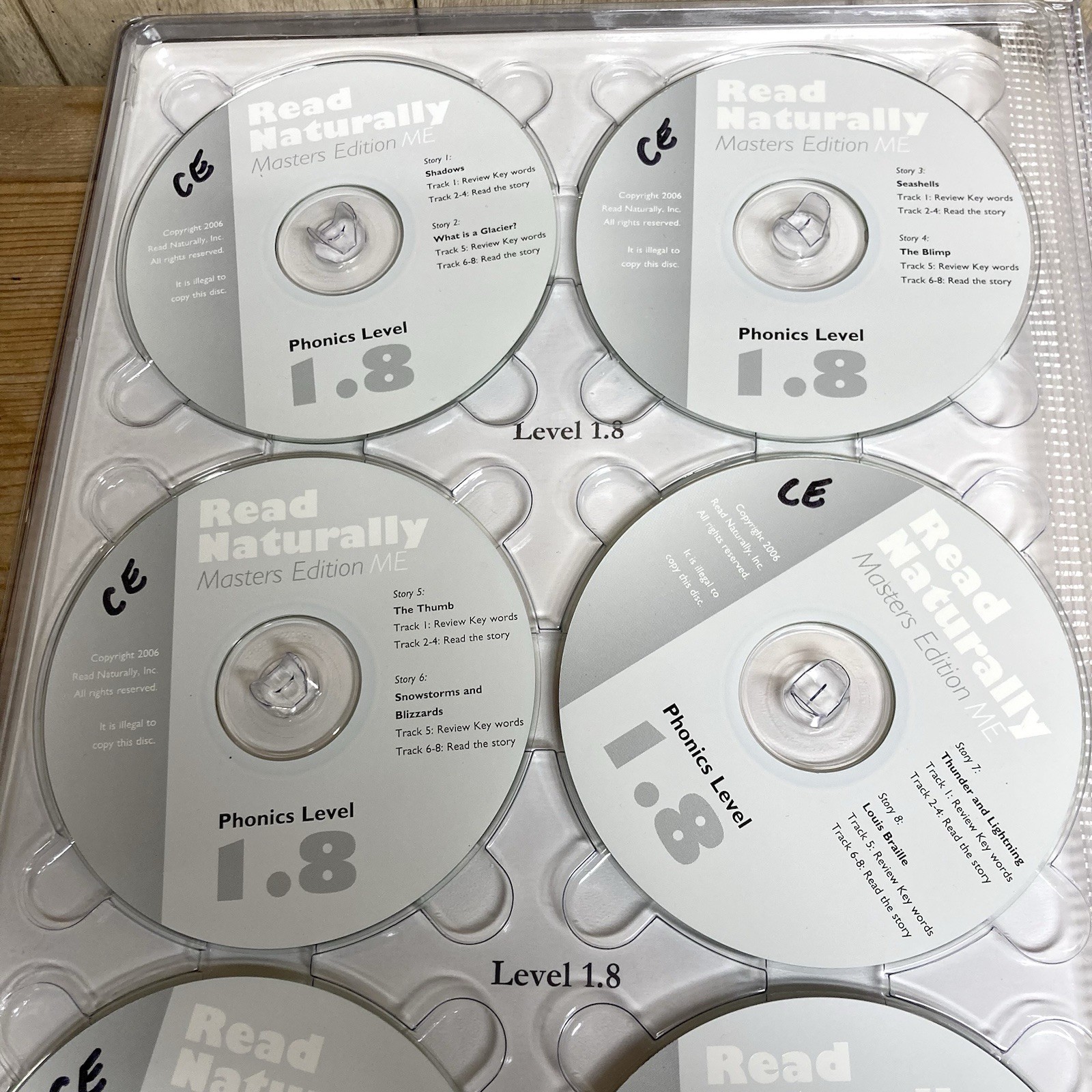 Read Naturally Audio CDs Masters Edition Phonics Level 1.8 Blends and Digraphs