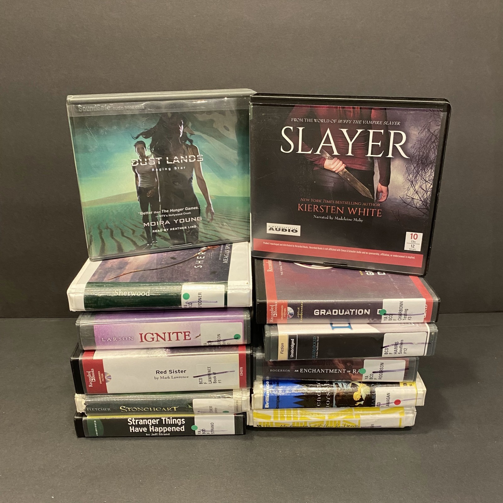 Science Fiction/ Fantasy Audiobook CD Lot 12 Ex-Library SF/Fantasy Mixed Authors