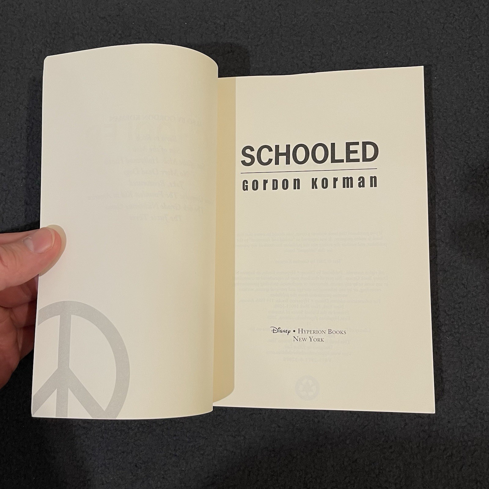 Schooled Paperback | Gordon Korman | Teen School Novel | Clean Copy