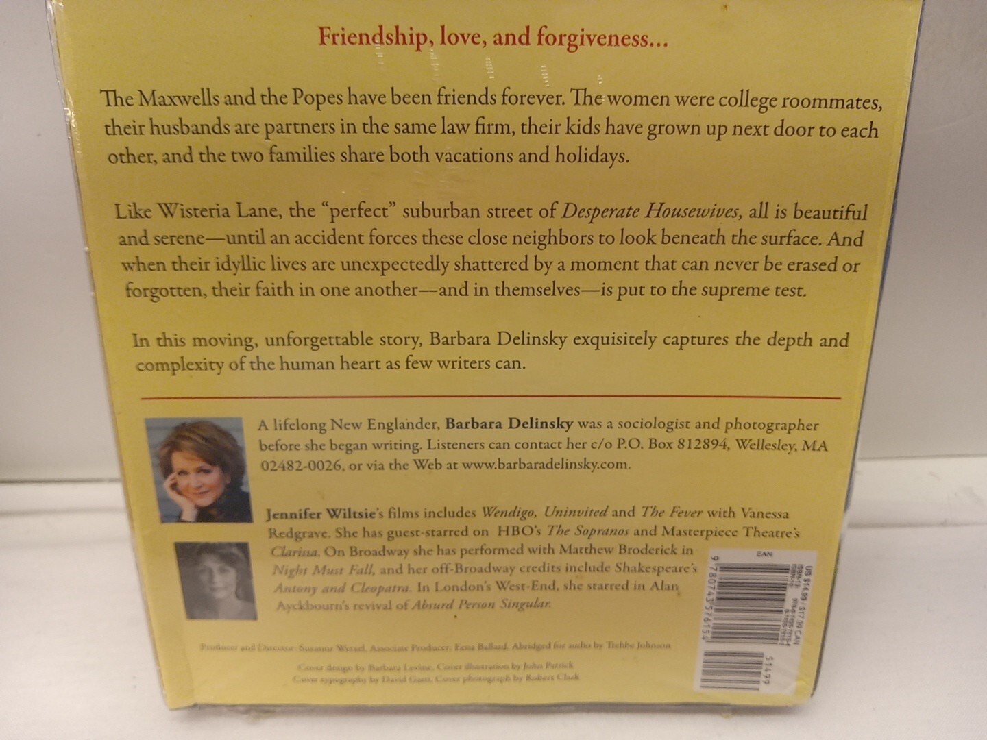Barbara Delinsky — More Than Friends — Audiobook (CD, 4 Disc, 1993) Brand New