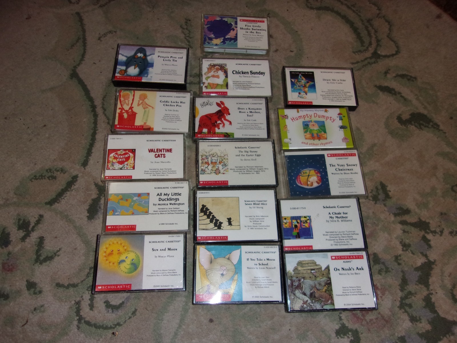 Lot of 16 New & Used Scholastic Inc. Audio Cassette Tapes Kids Reading Lot #5