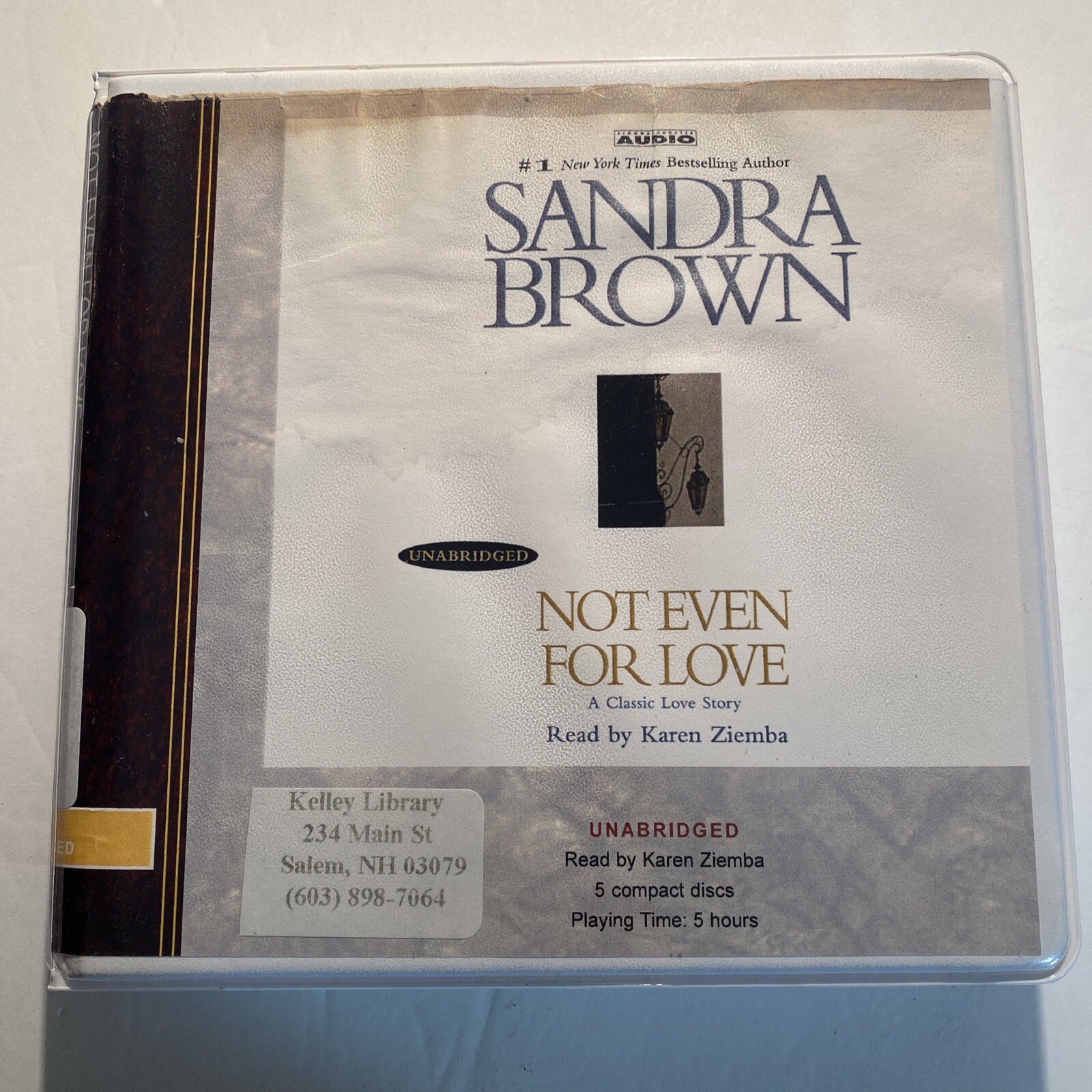 CD Audiobook Not Even For Love Sandra Brown Unabridged 5 Cds X Library abu