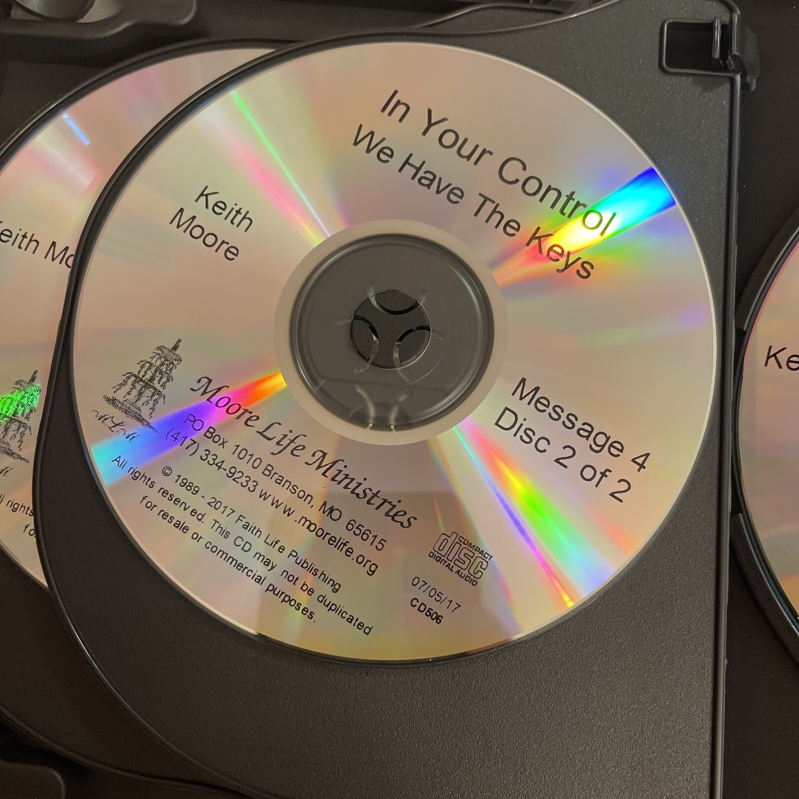 In Your Control Keith Moore Life Ministries 5 CD sermon series Christian