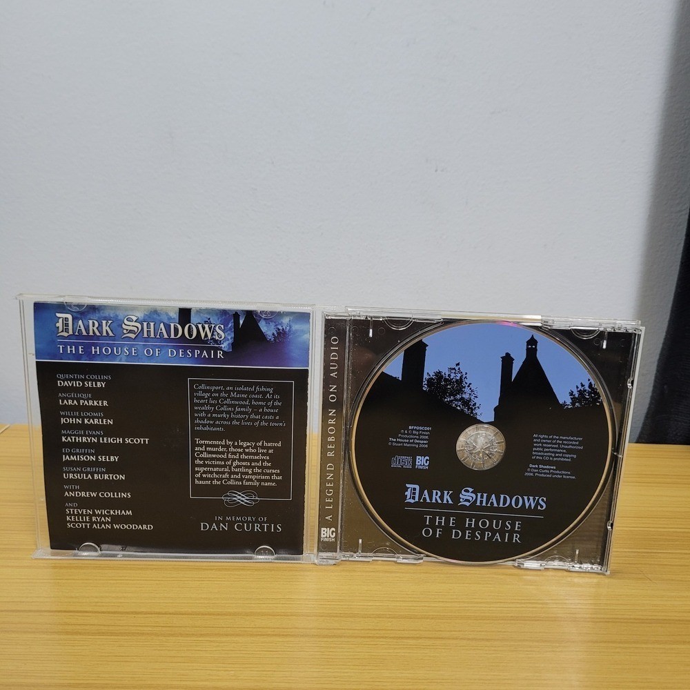 Dark Shadows The House of Despair Audiobook CD 2010 Signed David Selby Autograph