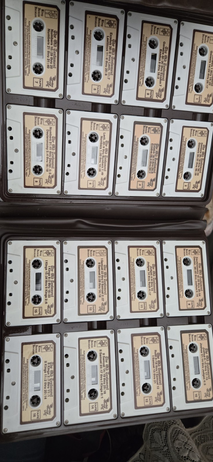 Vintage “The Holy Bible – The Spoken Word of God” complete cassette tape set,…