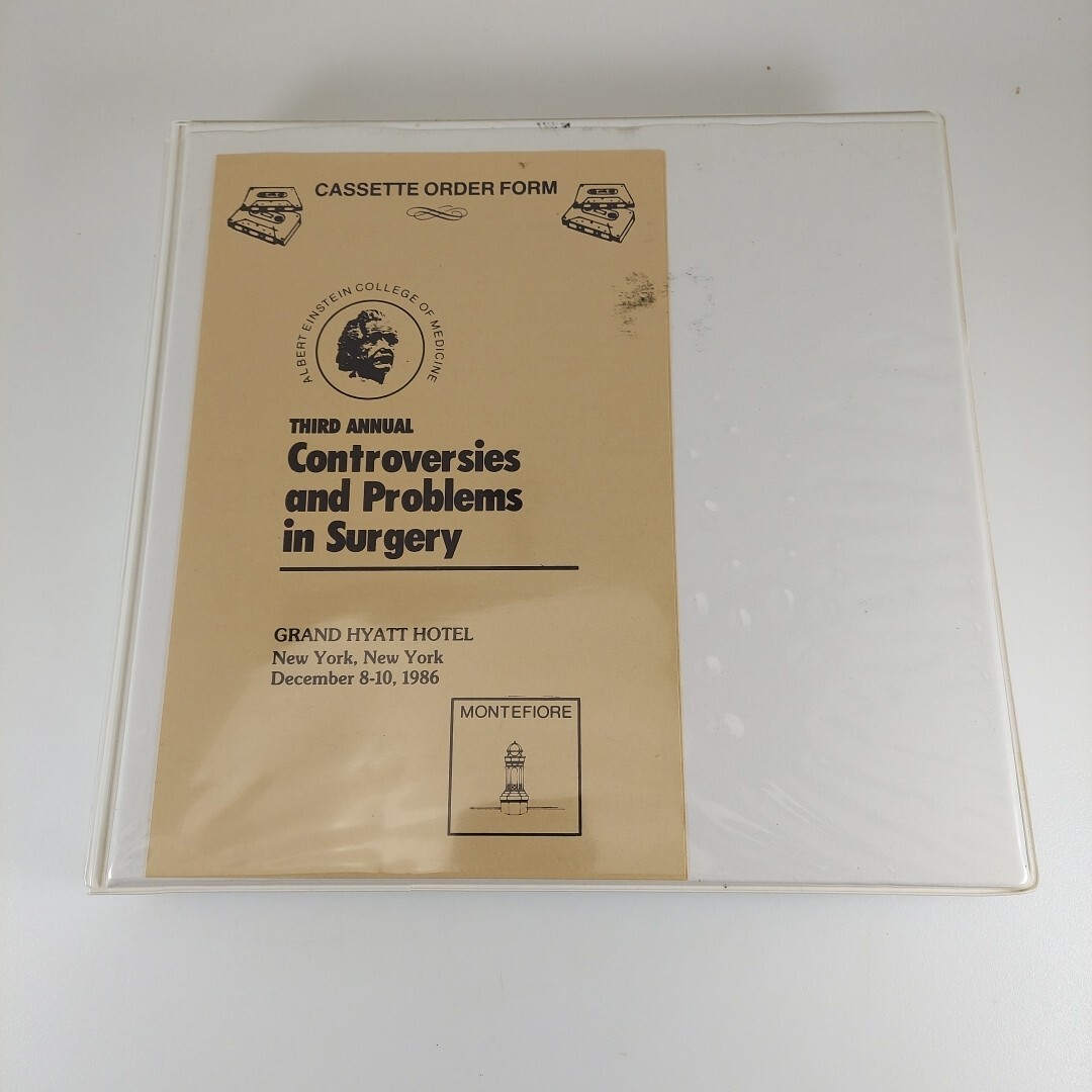 Albert Einstein College Medicine 3rd Annual Controversies & Problems In Surgery