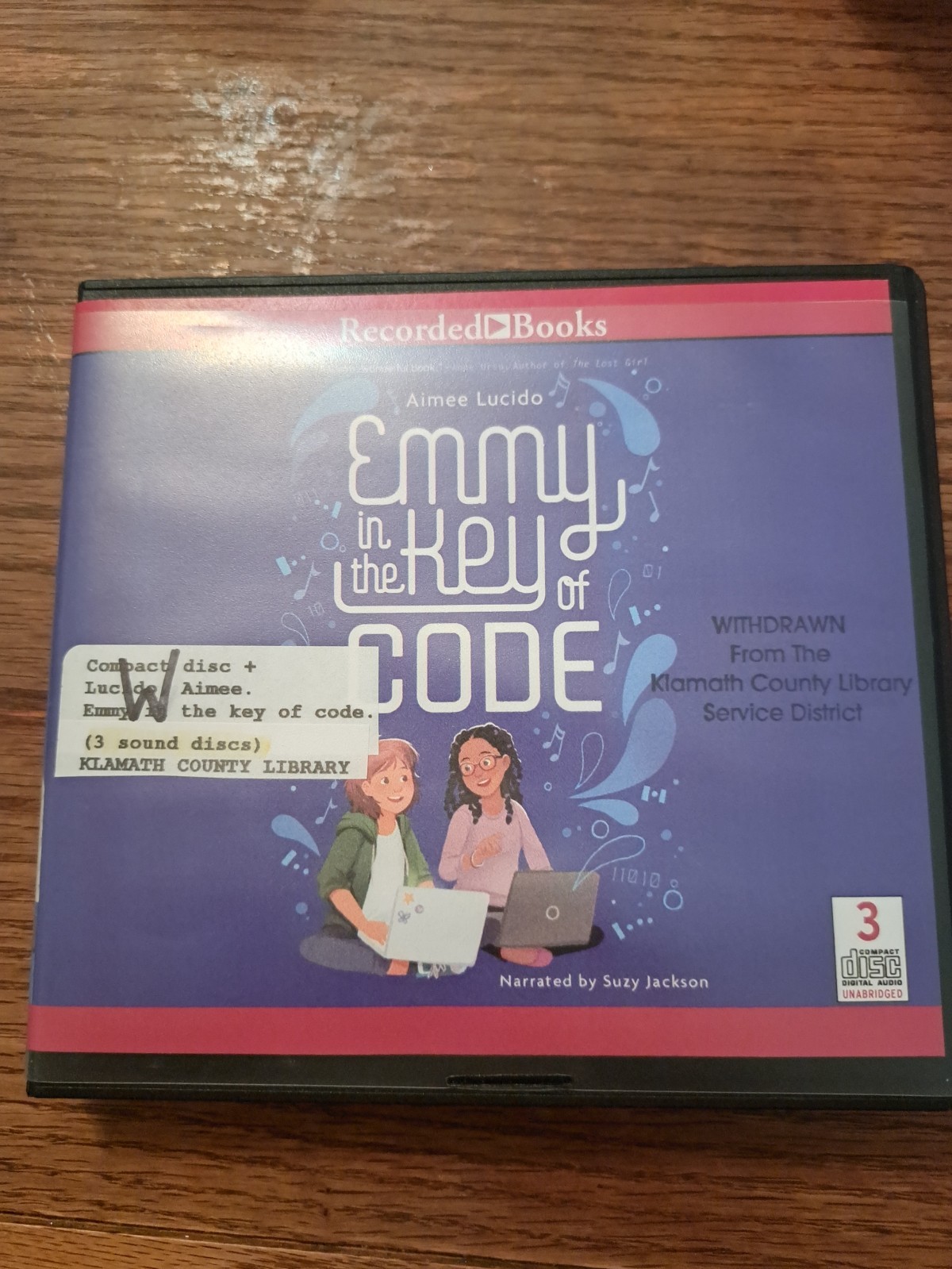 Emmy in the Key of Code by Aimee Lucido — Unabridged Audiobook on CD (3 Discs)