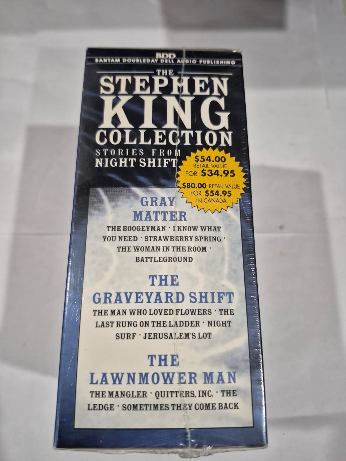 The Stephen King Collection Stories Night Shift (10 Audio Cassette Set) NEW Q