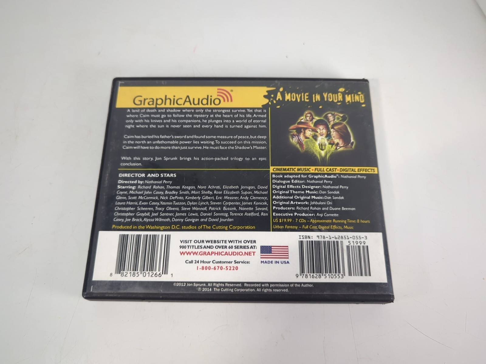 Jon Sprunk Shadow Saga Graphic Audio Books on CD Lot ~ #2 Lure & #3 Master