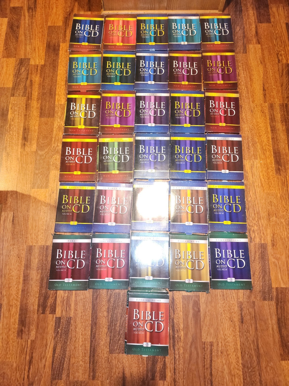 31 BIBLE ON AUDIO CD’s , NEW TESTAMENT &OLD TESTAMENT, USED & TESTED #2