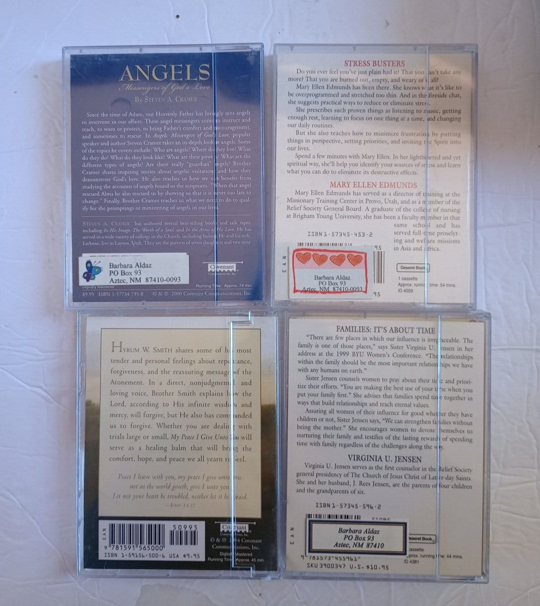 LDS Mormon Books & Talks On Audio Cassette Huge Lot (21) Inspiration Religious