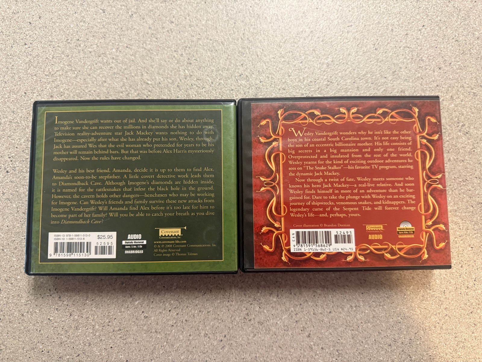 Serpent Tide by K. L. Fogg + DIAMOND BACK CAVE — Audiobooks. both complete.