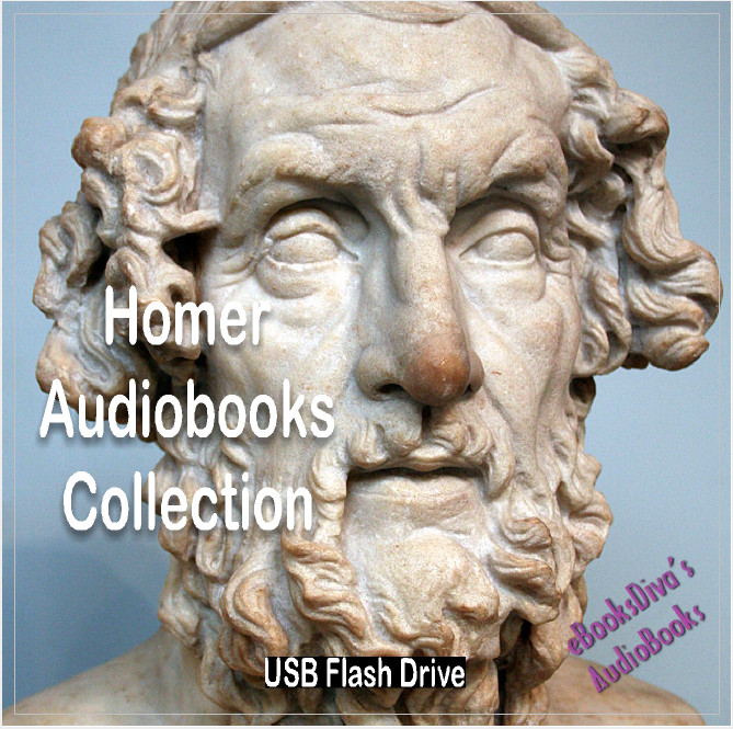 Homer Audiobooks Collection Homeric Hymns Iliad Odyssey on USB Flash Drive