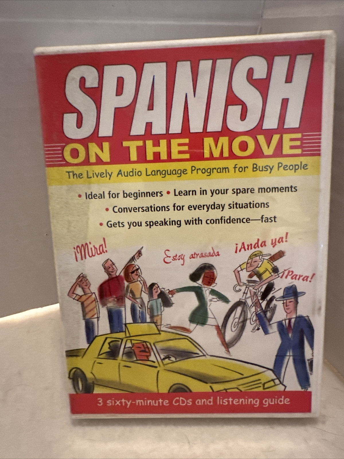 Spanish on the Move:The Lively Audio Language Program for Busy People- VERY GOOD
