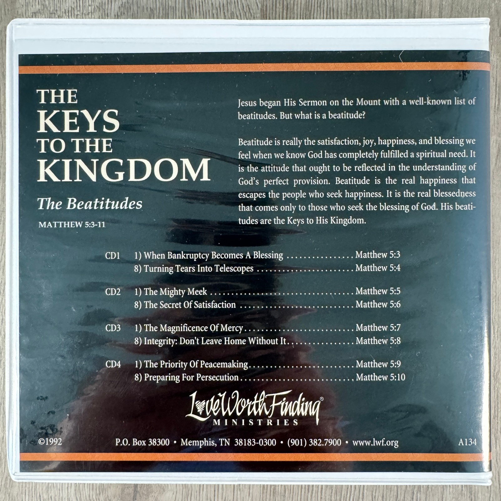 Adrian Rogers The Keys to the Kingdom Beatitudes 4 CD Set Love Worth Finding ’92