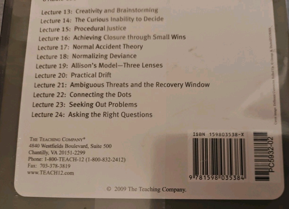 The Art of Critical Decision Making by Michael A. Roberto (Compact Disc)