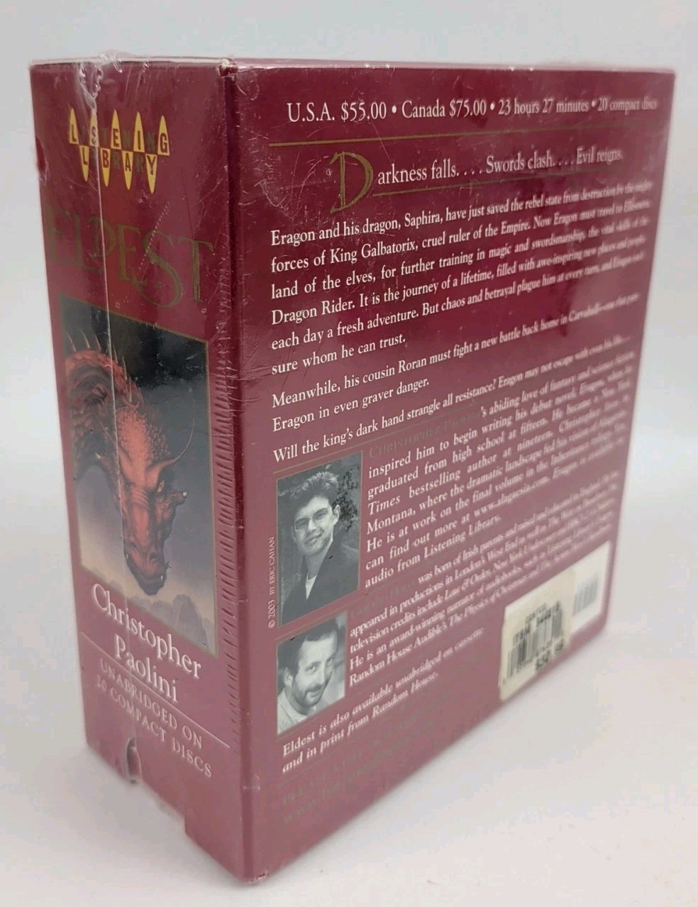 Eldest Audio-book Christopher Paolini Read By Gerard Doyle Unabridged 20 Disc