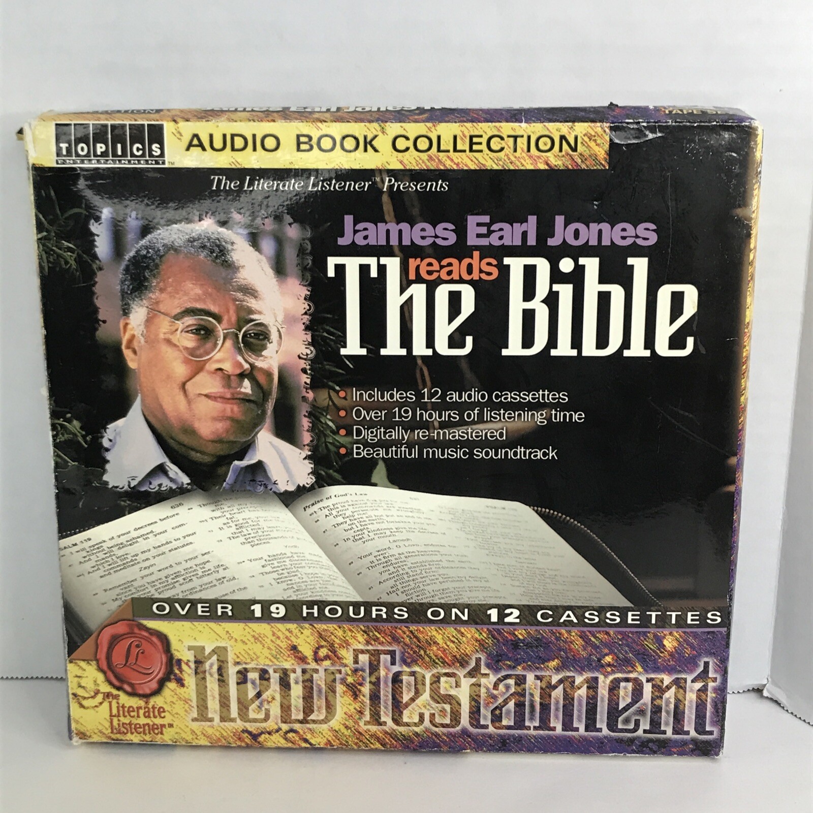 James Earl Jones Reads the Bible — New Testament Audio Book Cassette Set 12 2002