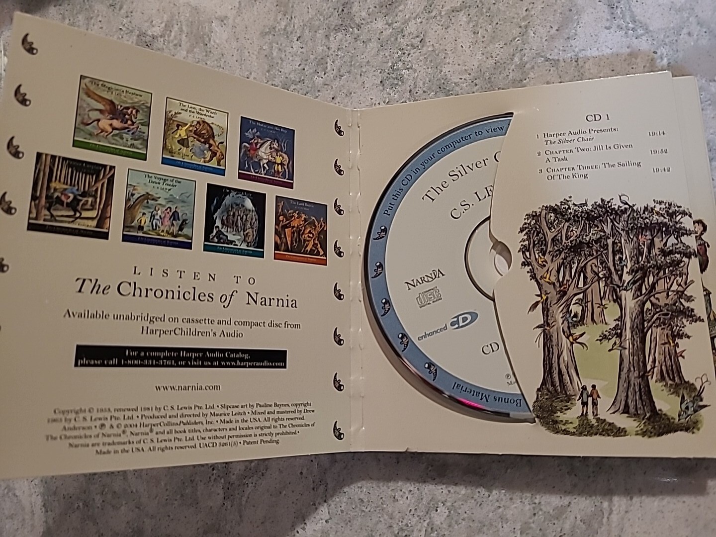 Audio Book Narnia: The Silver Chair 5- CD Set C.S. Lewis — Rare Cover