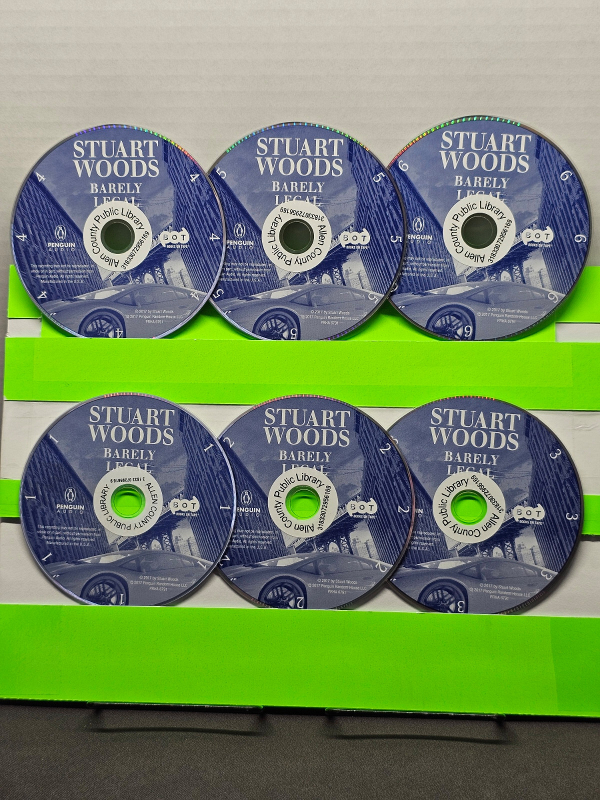 Stuart Woods Parnell Hall Barely Legal Herbie Fisher Novel Audio CD Audiobook