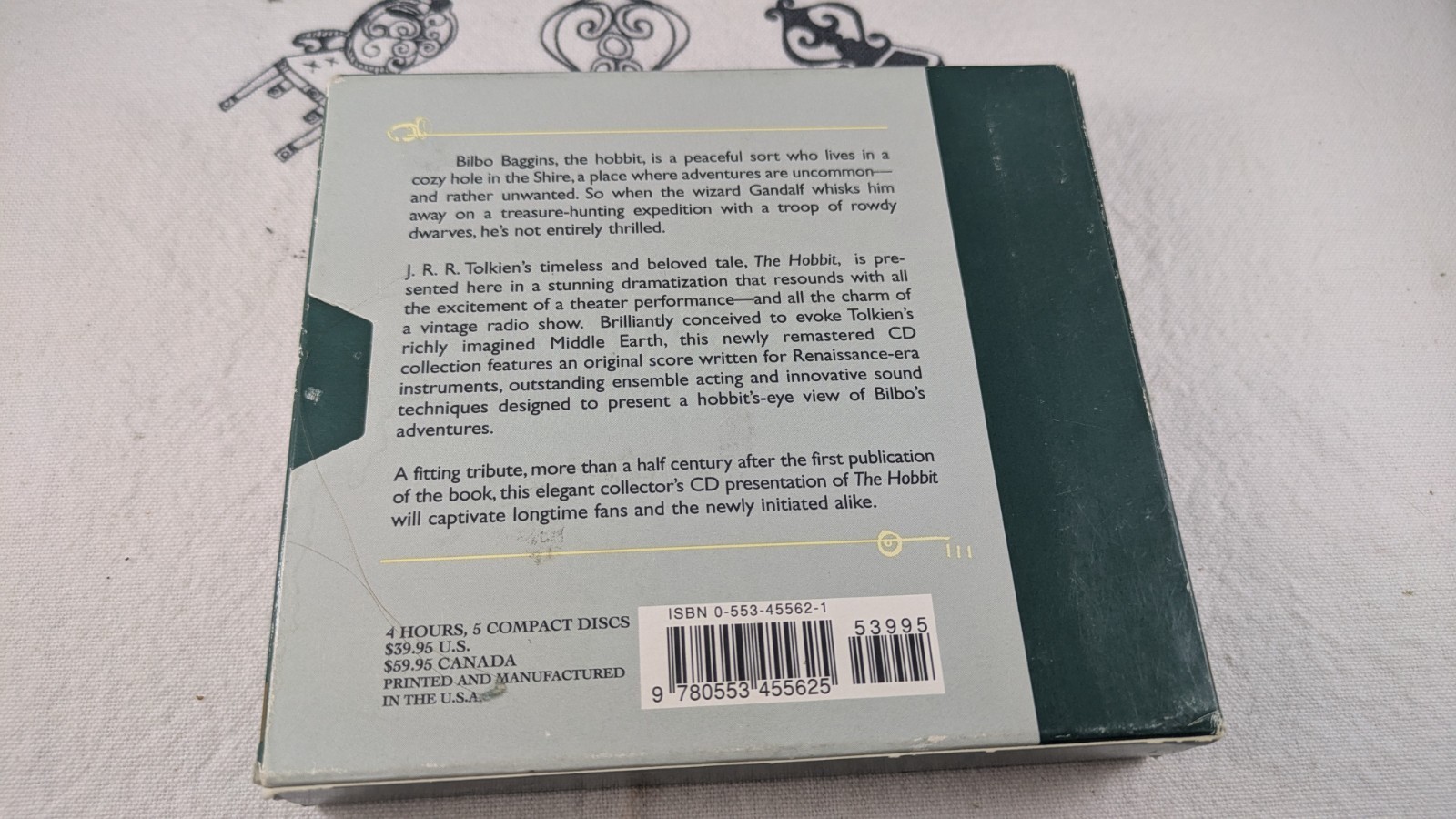 The Hobbit BBC Radio Collection Cassette Box Set — Includes Map