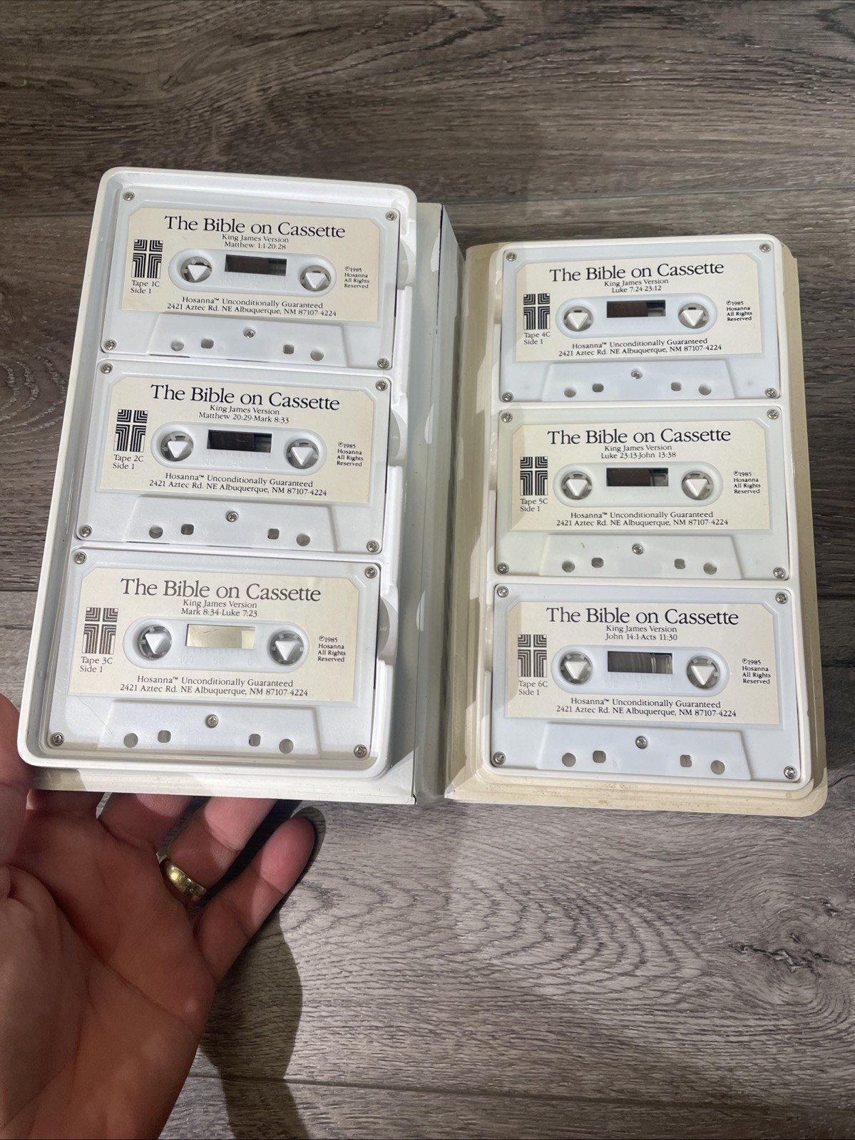 The Bible on Cassette King James Version New Testament 12 cassette box set 1985