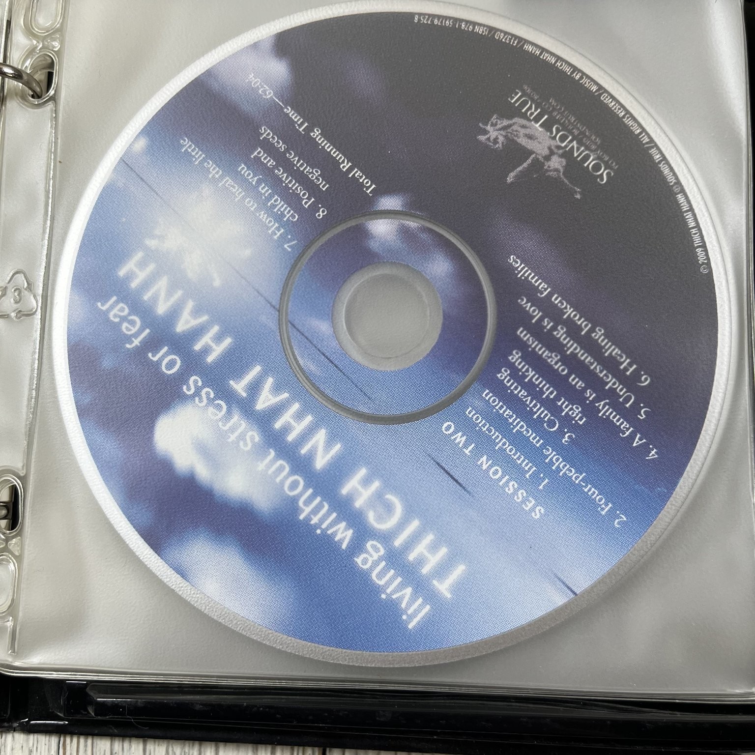 Living Without Stress or Fear by Thich Nhat Hanh Audiobook CDs Sounds True 6