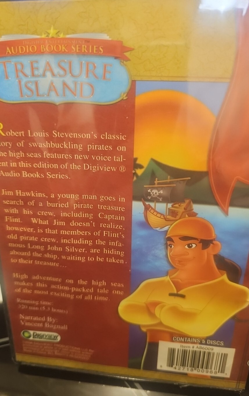 Treasure Island Audio Book Series 5 CD Narrate By Vincent Bagnall NEW Sealed
