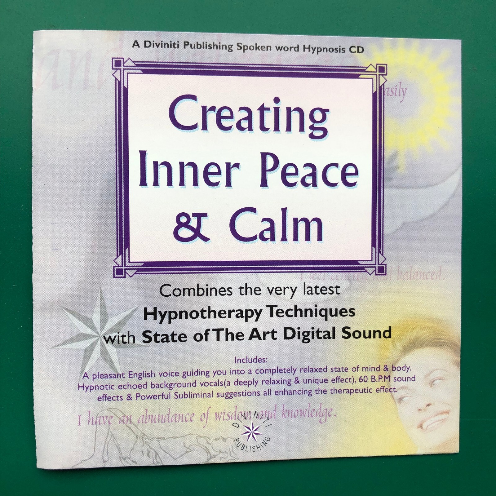 Glenn Harrold CREATING INNER PEACE & CALM Hypnotherapy Techniques Audio Guide CD