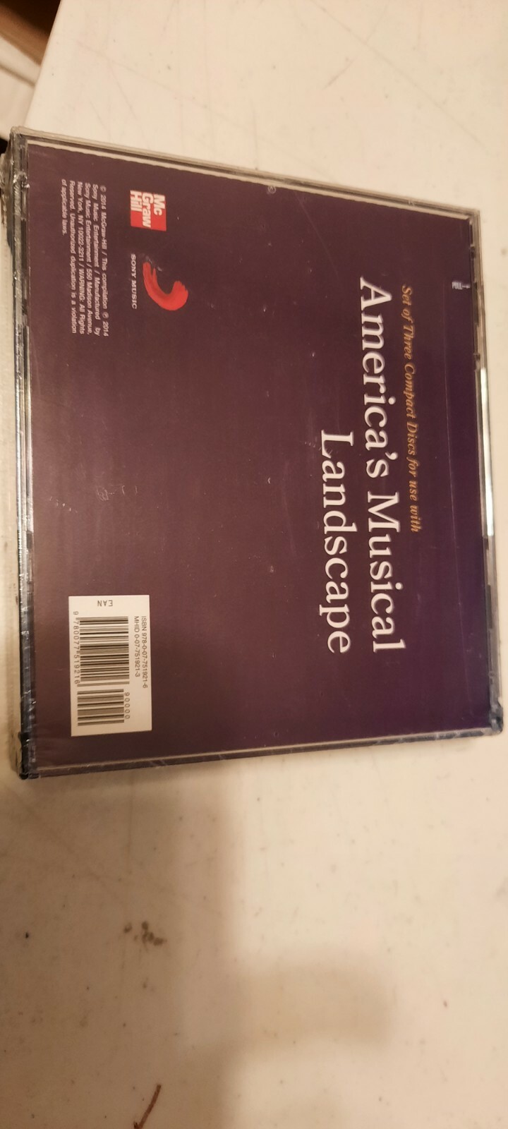 NEW in Plastic! ISBN# 0077519213, America’s Musical Landscape cd set
