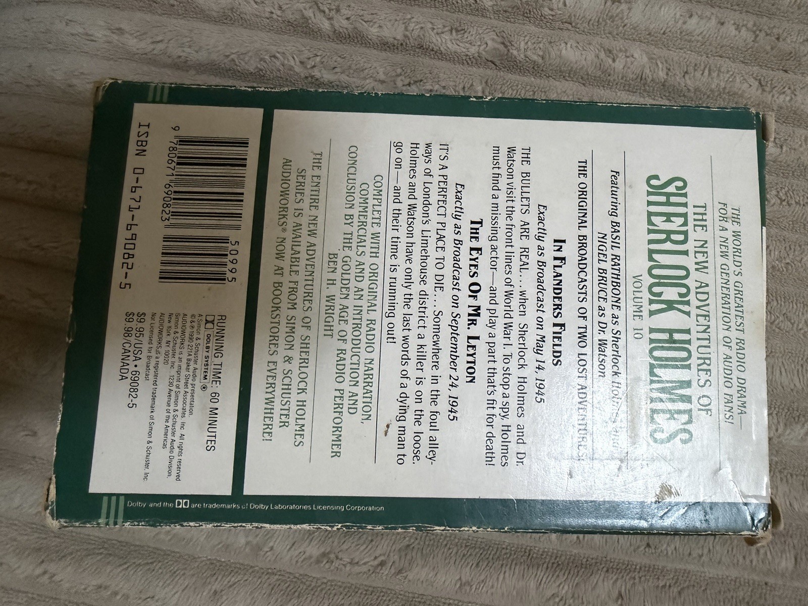 The New Adventures of Sherlock Holmes Vol. 10 Audio Cassette Box Set