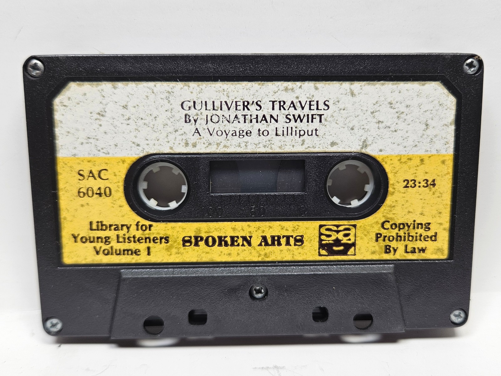 Spoken Arts Cassette Gulliver’s Travels Library for Young Listeners