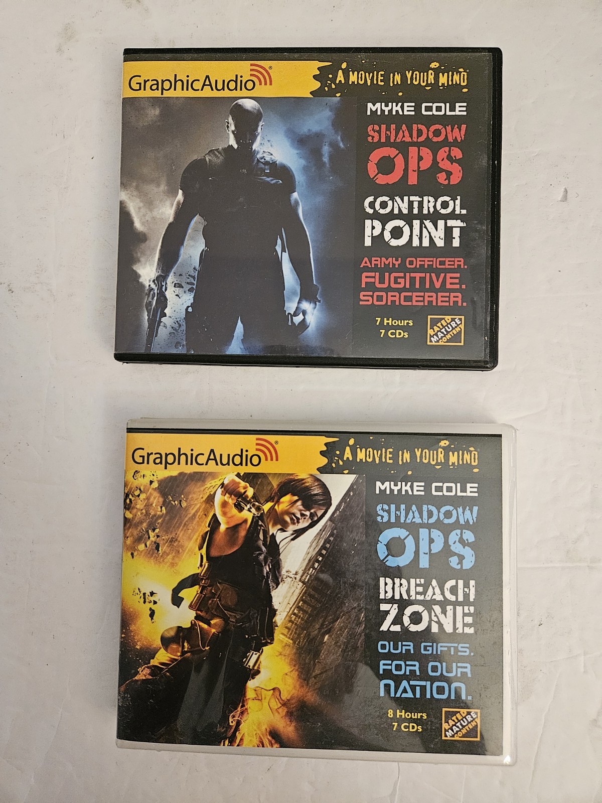GraphicAudio Shadow Ops Control Point & Breach Zone Audio CD’s Lot of 2