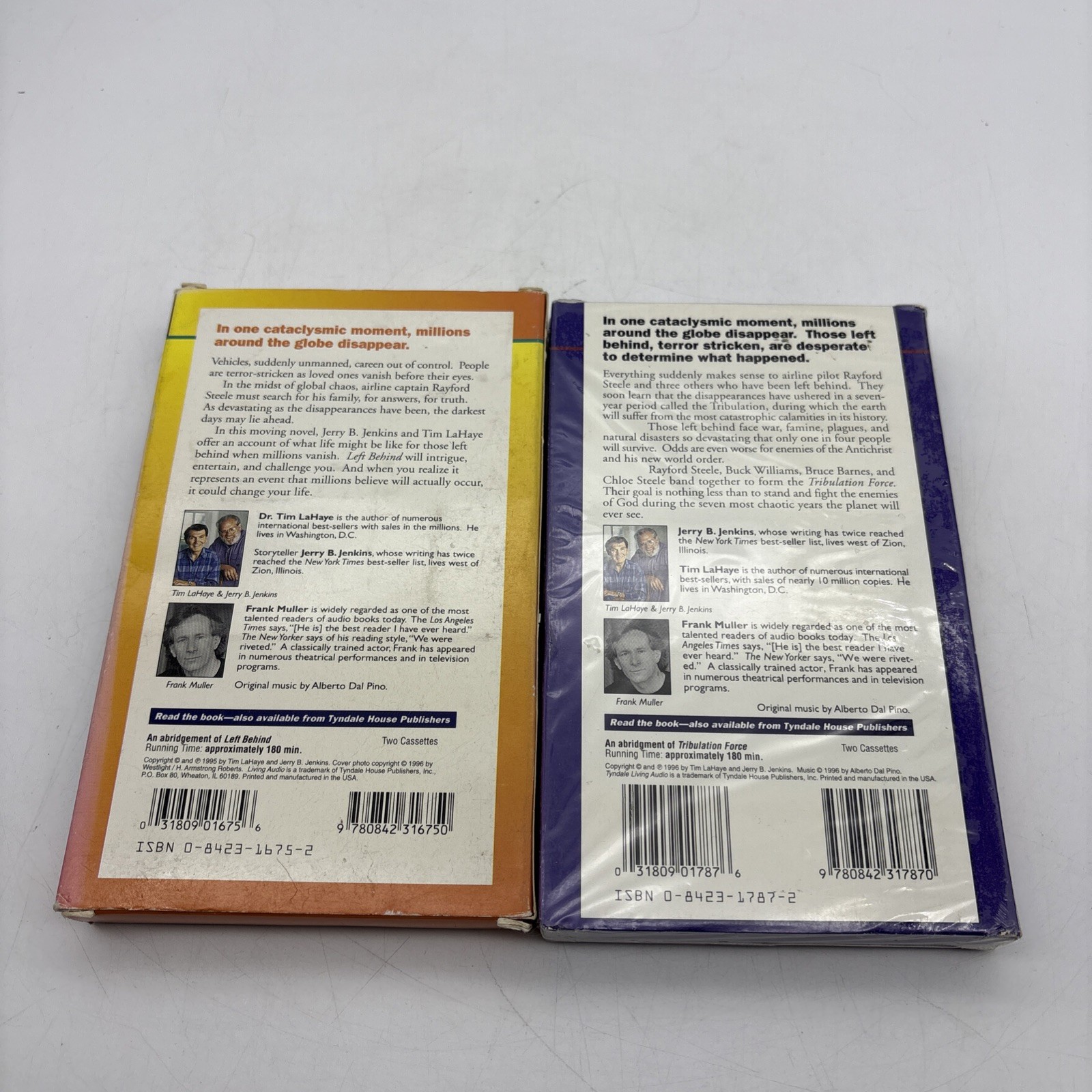 Left Behind Tribulation Cassette Audio Books On Tape LaHaye Jenkins Vol 1 — 2