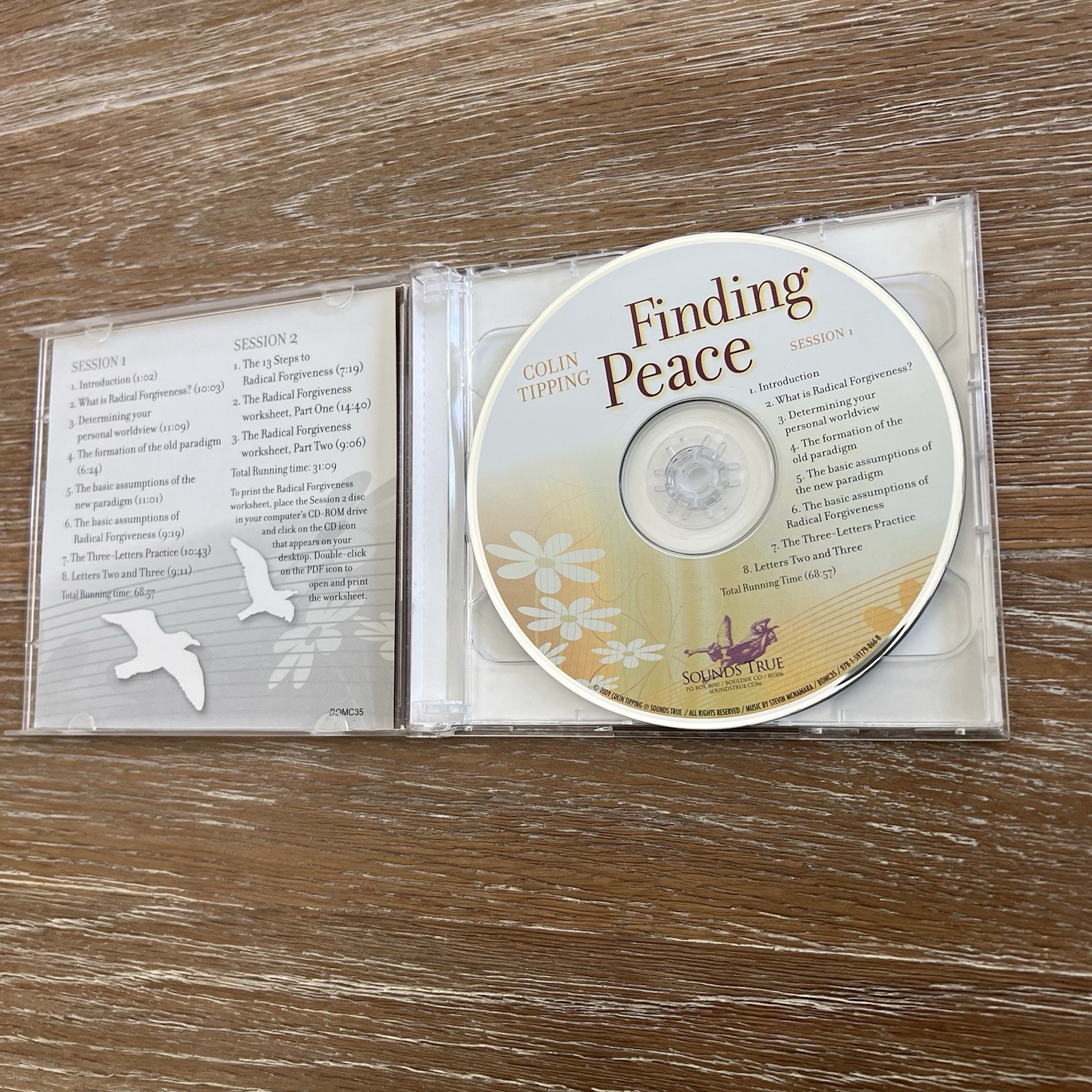 Finding Peace CD By Colin Tipping Guided Practices for Radical Forgiveness 2009