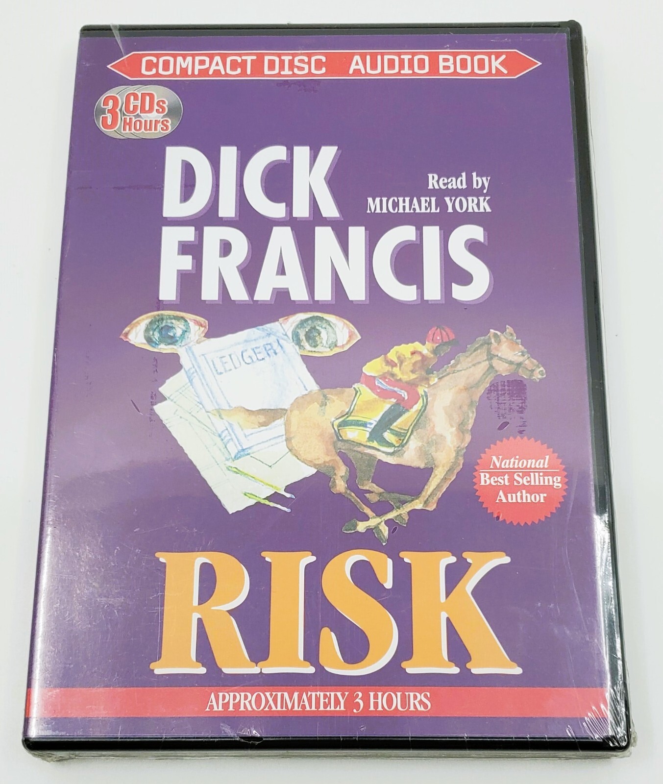 Dick Francis: RISK read by Michael York CD AudioBook *NEW SEALED RARE 1989 OOP