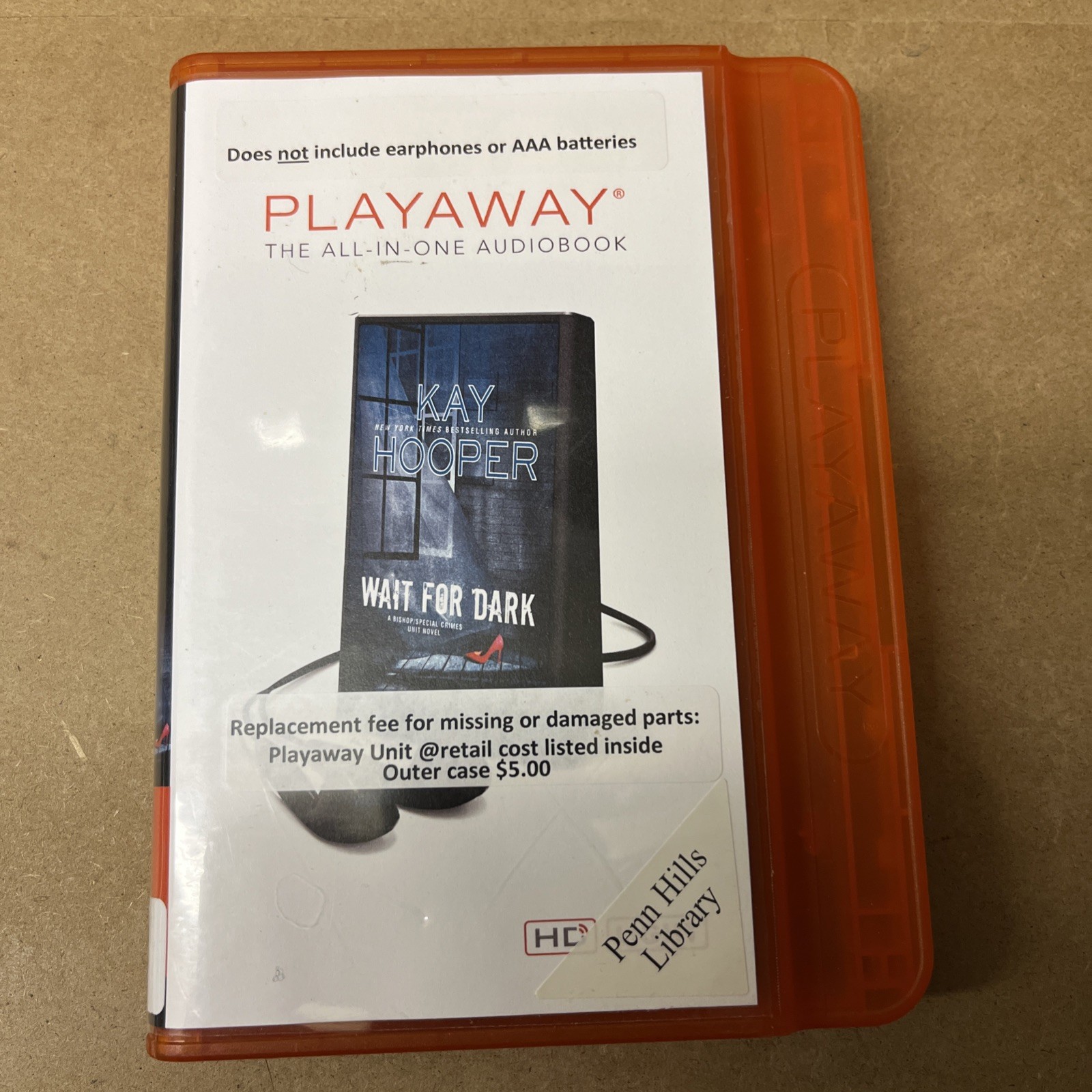 Wait for Dark: Bishop / Special Crimes Unit by Kay Hooper (Playaway Audio) Good