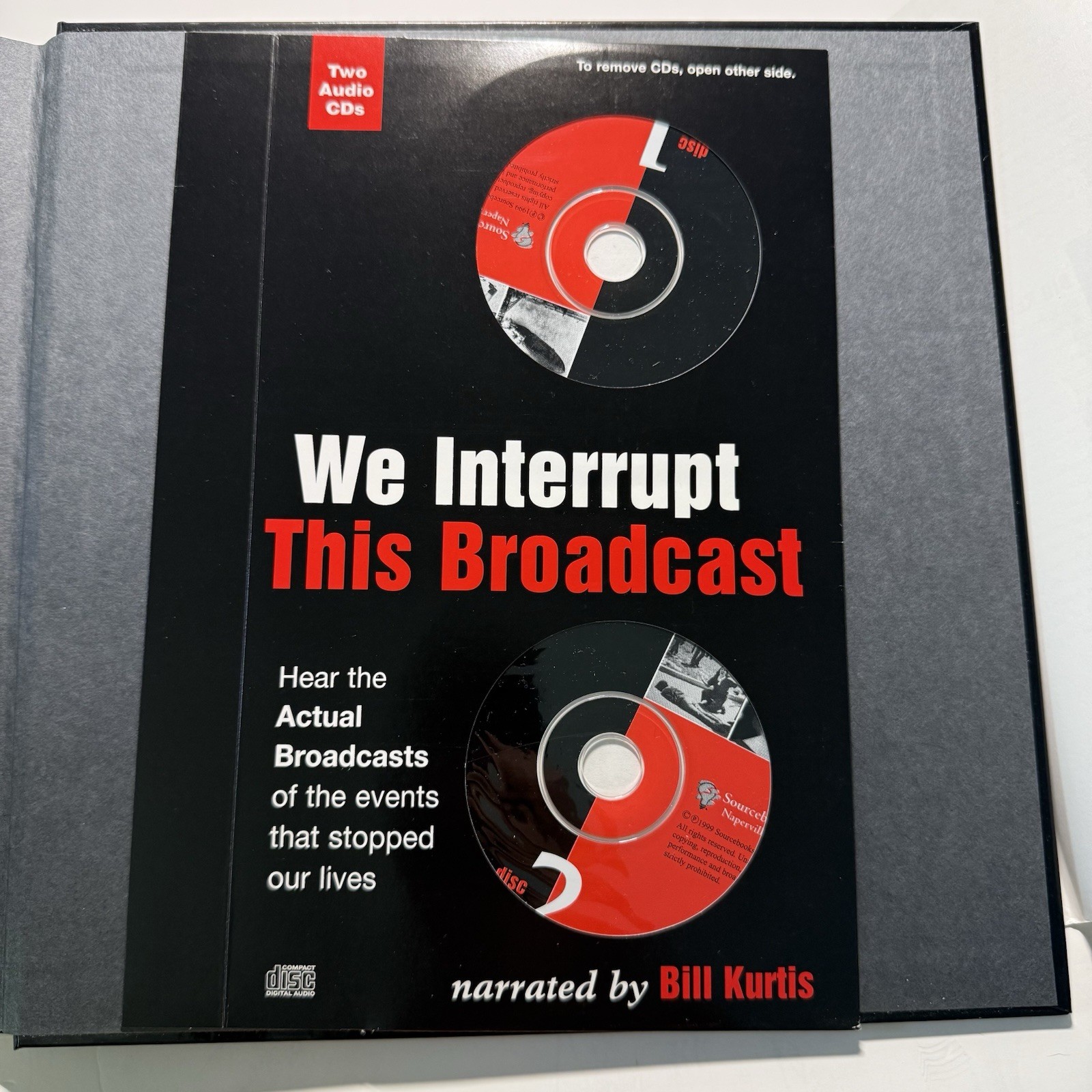 We Interrupt This Broadcast Joe Garner 1998 Hardcover w/2 Audio CDs History News