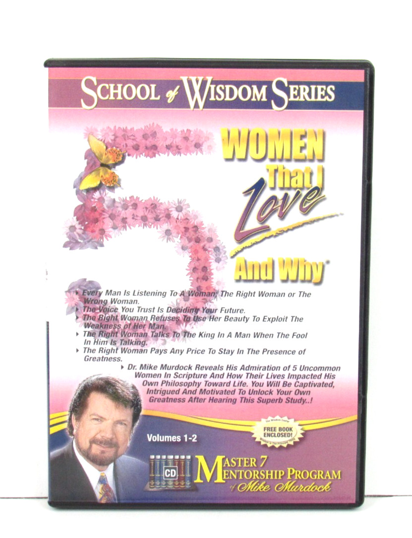 Mike Murdock School Of Wisdom Audiobook 5 Women That I Love And Why 2 CDS & Book