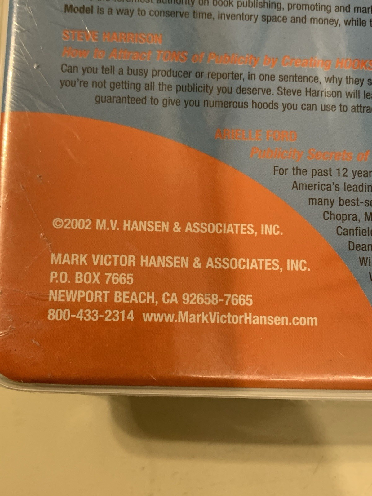 Mega Book Marketing University Mark Victor Hansen CD Program Brand New Sealed