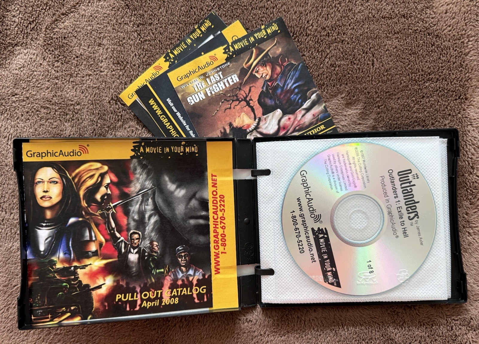 Graphic Audio: Outlanders-Exile to Hell by James Axler (2006, 8 CD’s 8 Hours)